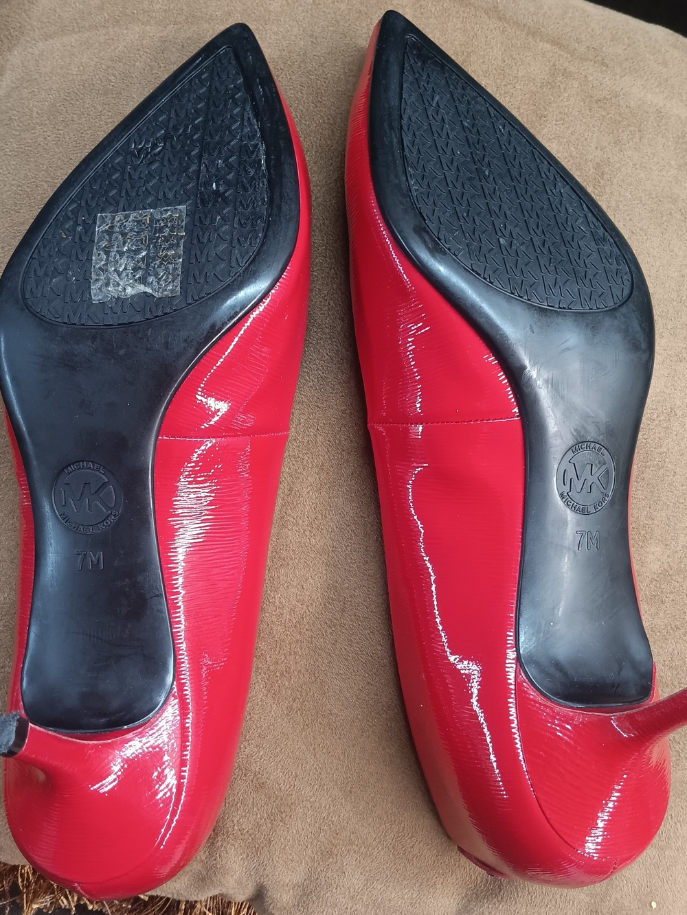 Michael Kors Bright Red Patent Pointed-Toe Stiletto Pumps - Picture 6 of 10